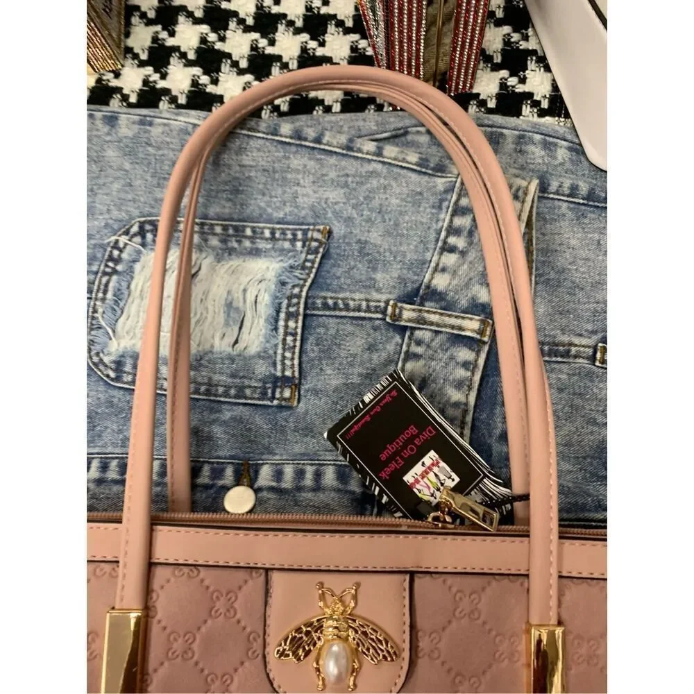 Bee Monogrammed Handbag